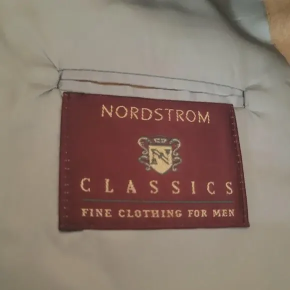 VINTAGE Nordstrom Classics Blazer Mens 44 Camel Hair Sport Coat Made in USA 90s